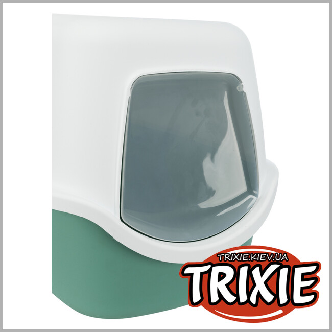 ТРІКСІ Україна - Туалет закритий Trixie Vico ( 40*40*56 см. зелений/білий. )