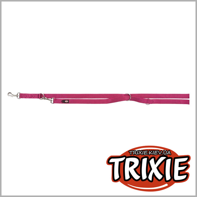 ТРИКСИ Украина - Поводок-перестежка Premium-TRIXIE двухслойный (Размер L–XL: 2.00м/25мм.лиловый)