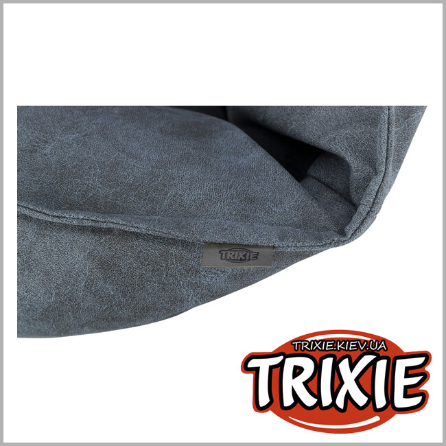 ТРИКСИ Украина - Кровать Calito Vital для собак Trixie (велюр-кожзаменитель 60*50 синий / серый )