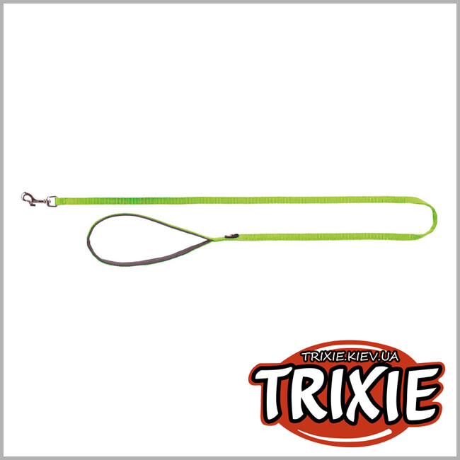 ТРІКСІ Україна - Повідець Premium-TRIXIE (Розмір L-XL: 1м/25мм, зелений)