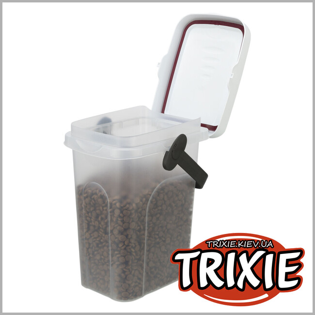 ТРИКСИ Украина - Контейнер для хранение Trixie 24660 сухого корма,пластик, 7л/18х30х22cм, белый