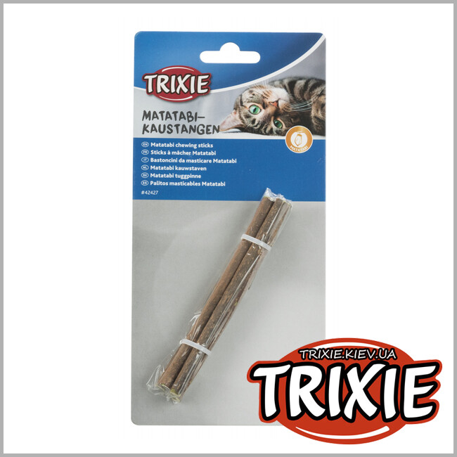 ТРИКСИ Украина - Для ротовой гигиены Мататаби палочки Trixie Matatabi Chewing Sticks  (мататаби 10g)