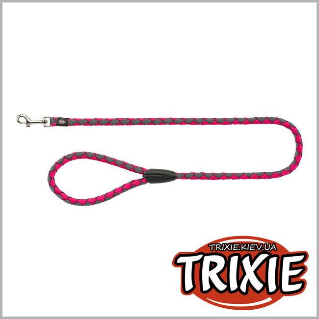 ТРИКСИ Украина - Поводок для животных Trixie 144211 "Cavo",L-XL: 1.00м/18мм, фуксия/графит