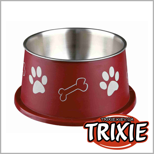 ТРИКСИ Украина - Высокая миска Trixie Long-Ear Bowl stainless steel (нержавеющая 900ml /ø 19 см)