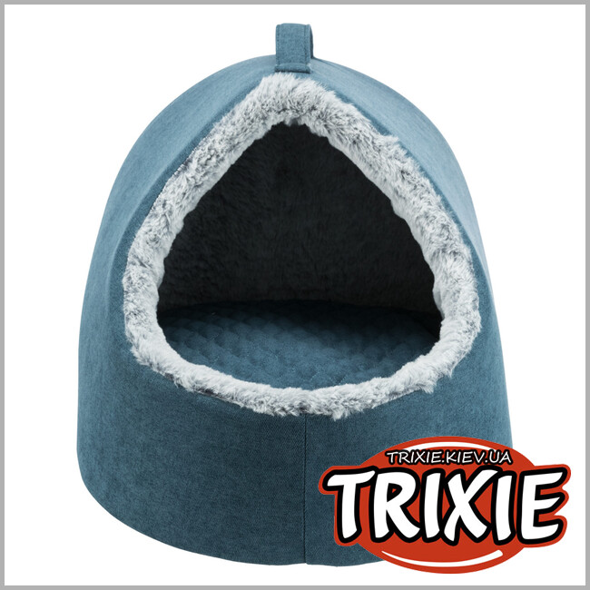 ТРИКСИ Украина - Лежак-пещера Trixie Tonio vital (35*30*40см  петроль/бело-серый)