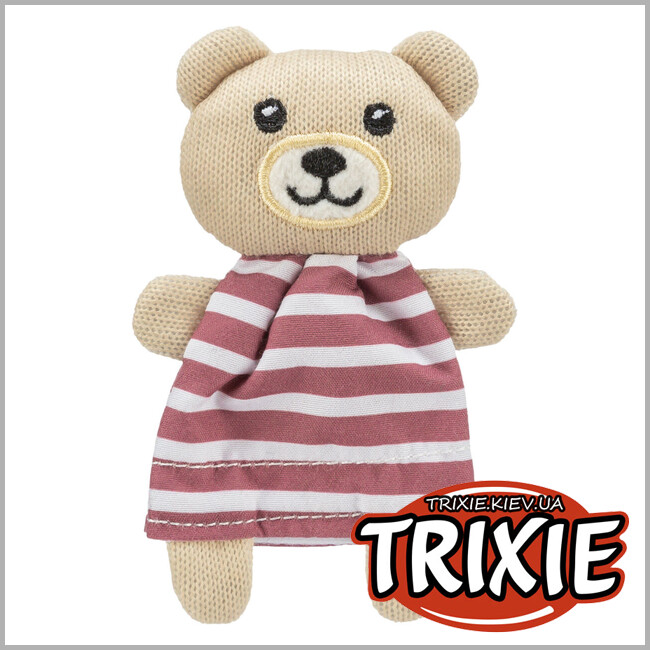 ТРІКСІ Україна - Іграшка для котів Trixie 45665 Ведмідь тканина з котячою м'ятою 12 см