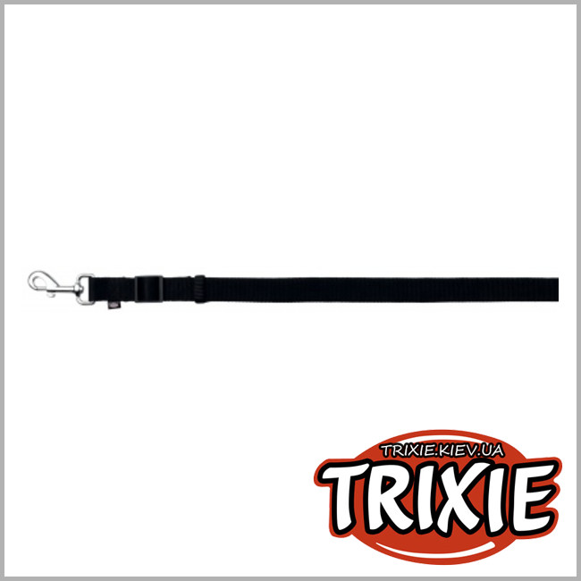 ТРИКСИ Украина - Поводок для собак TRIXIE - Classic (Размер M-L:1,8м/20мм, Цвет:черный, нейлон)
