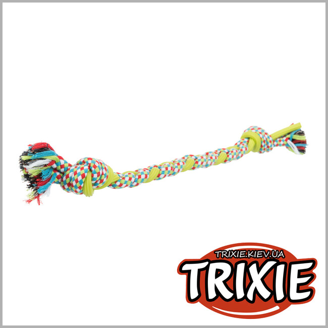 ТРІКСІ Україна - Верьовка-апорт з вузлами TRIXIE (бавовна, 50см)