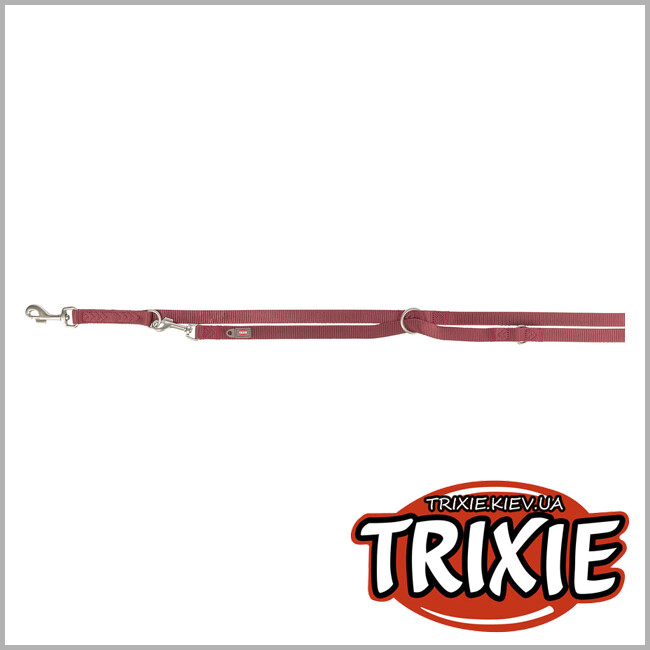 ТРИКСИ Украина - Регулируемый поводок для собак Trixie 201331 "Premium", XS: 2.00м/10мм, сангрия