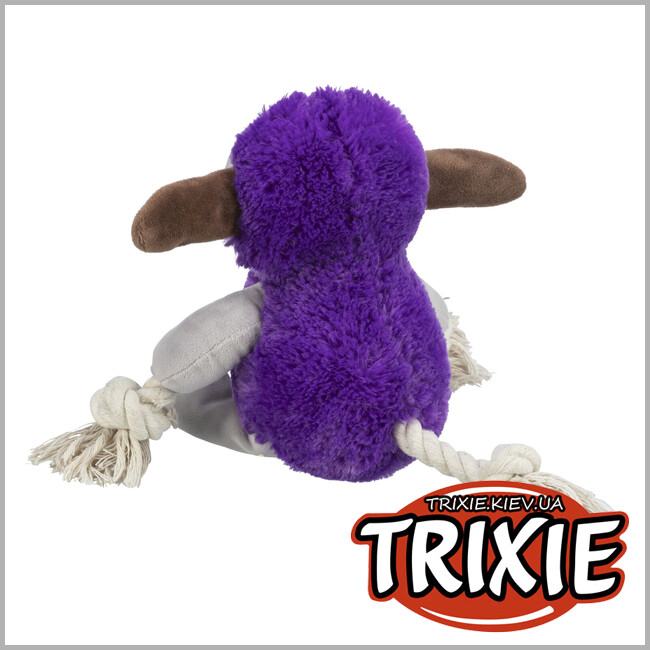 ТРИКСИ Украина - Монстр Trixie 34723 с канатом (плюш), 32 см, фиолетовый
