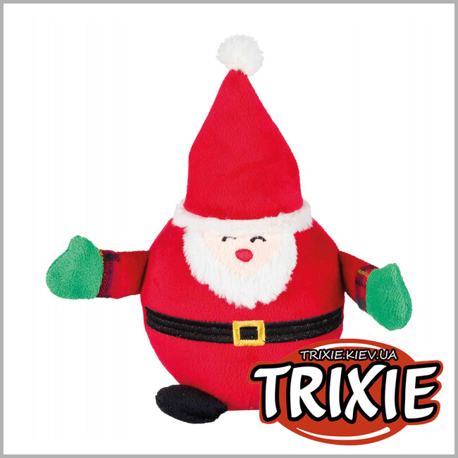 ТРИКСИ Украина - Набор игрушек TRIXIE (Санта/пингвин/снеговик плюш,18см в уп.6шт.)