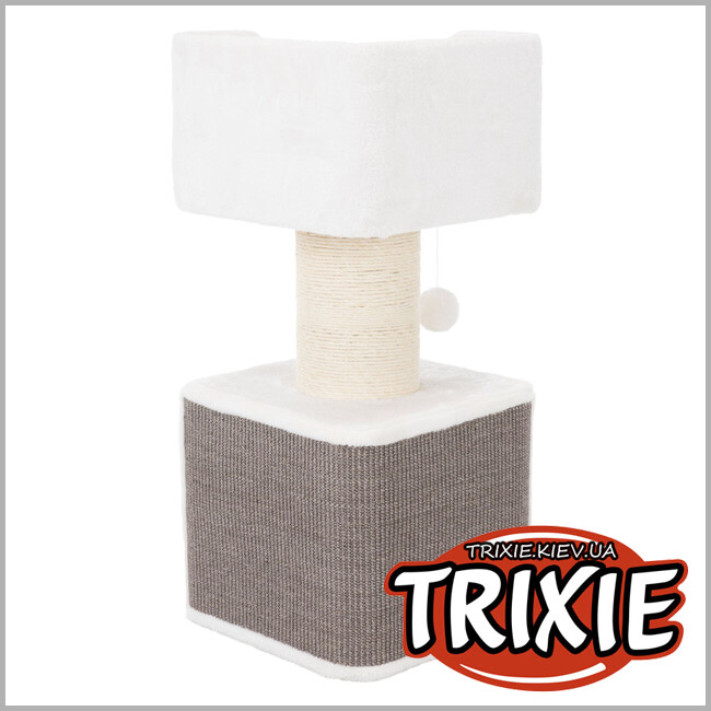 ТРІКСІ Україна - Будиночок-драпак для тварин Trixie 44668 XXL"Ava", 86см,білий/сірий