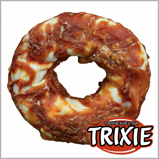 ТРИКСИ Украина - Жевательное кольцо для собак TRIXIE - Denta Fun (курица 10см/110g * 1шт)
