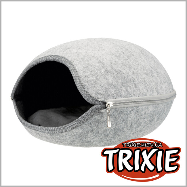ТРИКСИ Украина - Открывающийся лежак пещера Trixie Luna Cave ( 2в1 с молнией 40*24*46 cм)