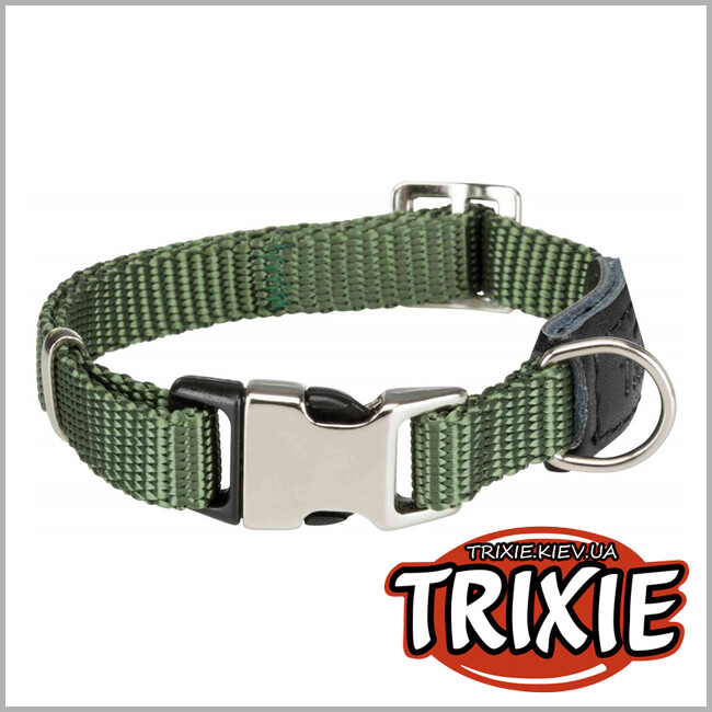 ТРИКСИ Украина - Ошейник Premium-TRIXIE (L–XL: 45–70см/25мм, лесной)