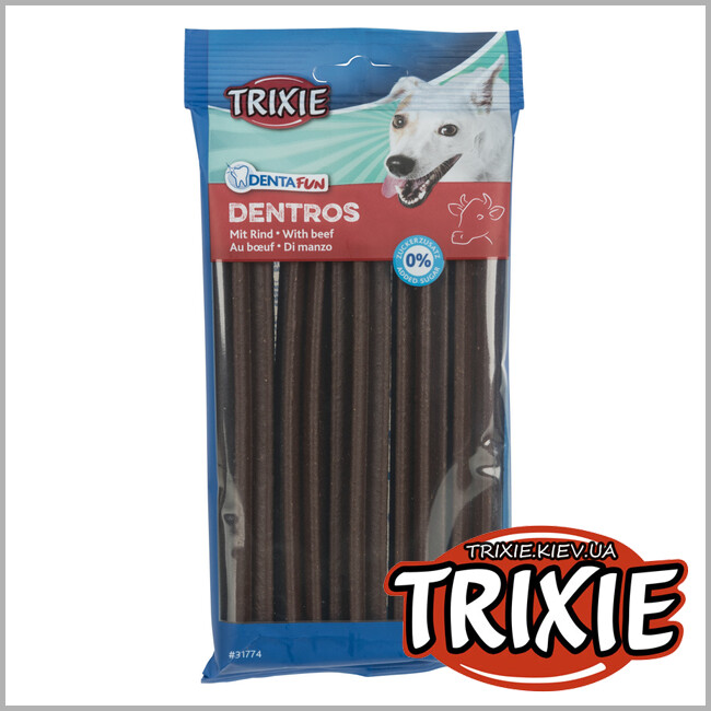 ТРИКСИ Украина - Палочка TRIXIE Denta Fun Dentros (говядина 135g)