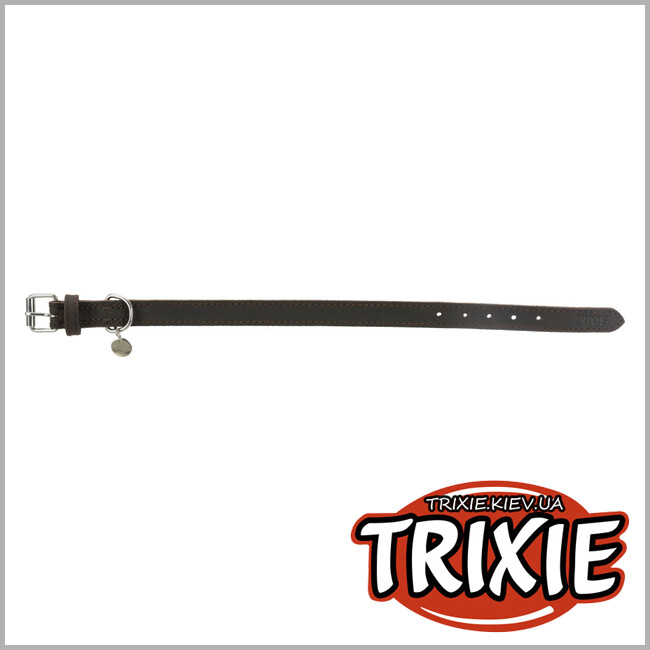 ТРИКСИ Украина - Кожаный ошейник в деревенском стиле Trixie (L 48-56 см / 30 мм)