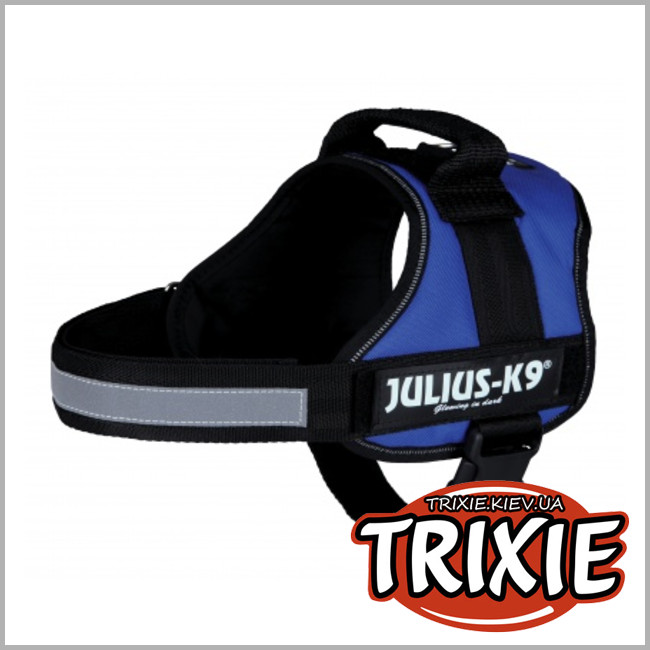 ТРІКСІ Україна - Шлей тренувальний для собак TRIXIE - Julius-K9 (нейлон 71-96см / синій)