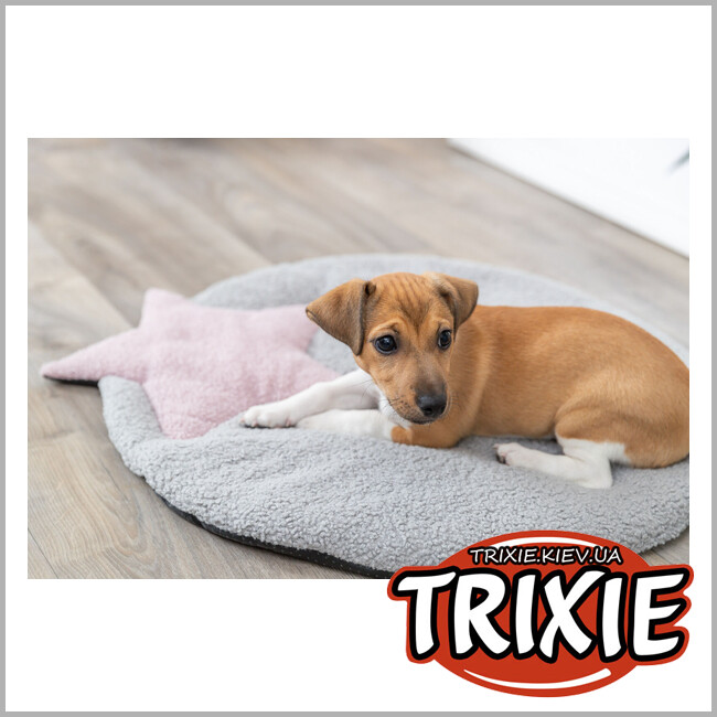 ТРИКСИ Украина - Junior Trixie 38244 лежак со звездой (тедди), 55х61см, серый/светло-сиреневый