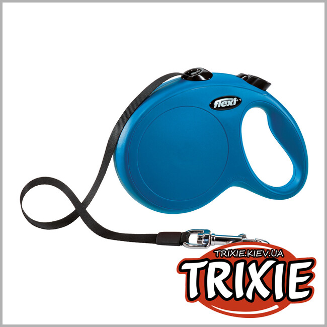 ТРИКСИ Украина - Флекси TRIXIE - New CLASSIC (L 5м. до 50кг. синий)