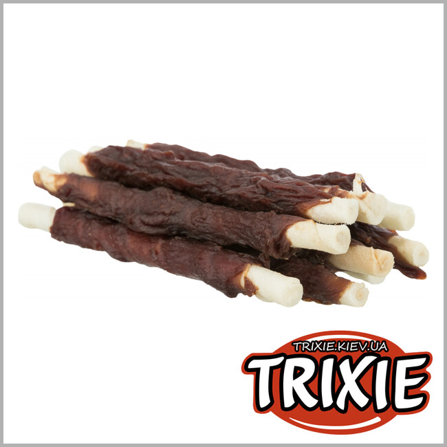ТРИКСИ Украина - Жевательные палочки TRIXIE-Denta Fun (страус, 12см, 100гр)
