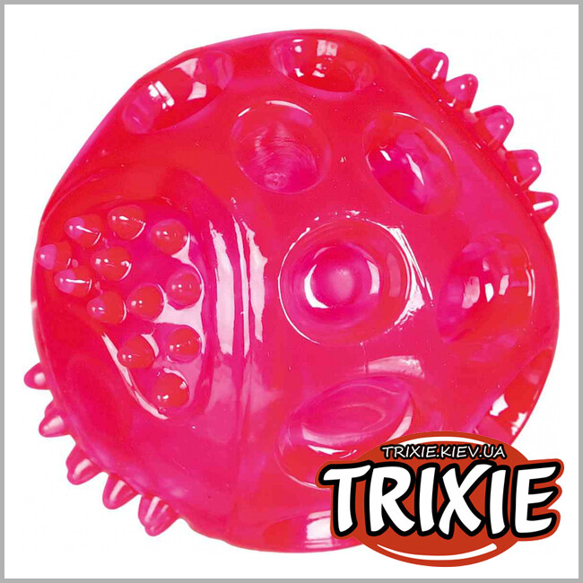 ТРИКСИ Украина -  TPR мигающий мяч для собак TRIXIE (Размер: 6 см)