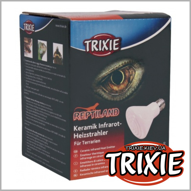 ТРИКСИ Украина - Инфракрасная керамическая лампа для террариума TRIXIE (Размер: 75х100мм, Производительность: 50 Вт)
