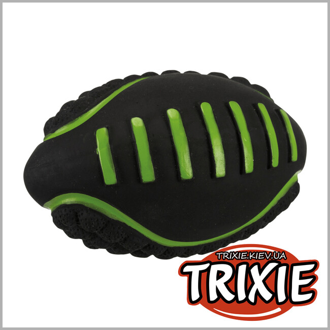 ТРИКСИ Украина - Мяч пищалка регби TRIXIE (латекс, 11 см)