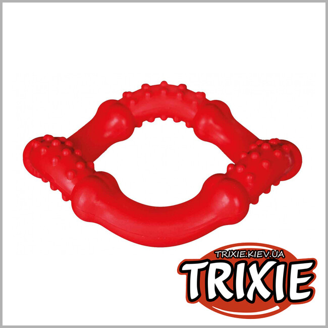 ТРИКСИ Украина - Резиновое волнистое кольцо  Trixie (натуральная резина 15см)