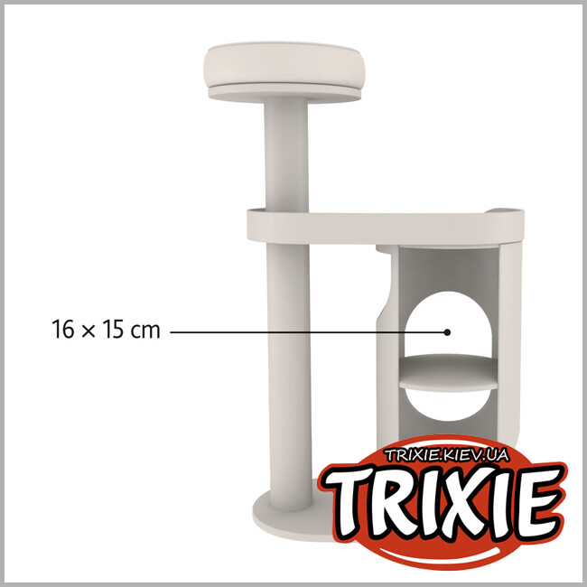 ТРІКСІ Україна - Будиночок-драпак Trixie 44416 "Falco", 117см,світло-сірий/коричневий