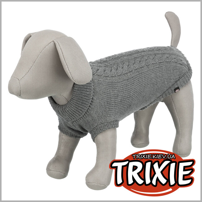 ТРИКСИ Украина - Пуловер для собак Trixie Kenton (XS 22*34*24 cm серый)