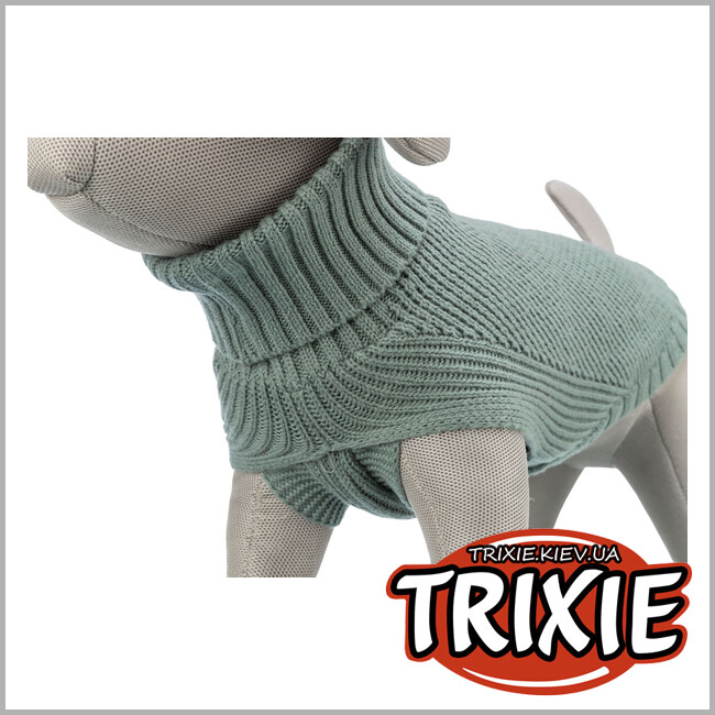 ТРИКСИ Украина - CityStyle пуловер Trixie 680190 "Berlin", ХL: 70см, шалфей