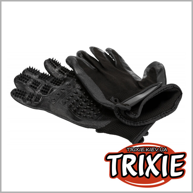 ТРИКСИ Украина - Перчатка д/ухода за мехом TRIXIE (нейлон/резина,16х23см, 1пара)