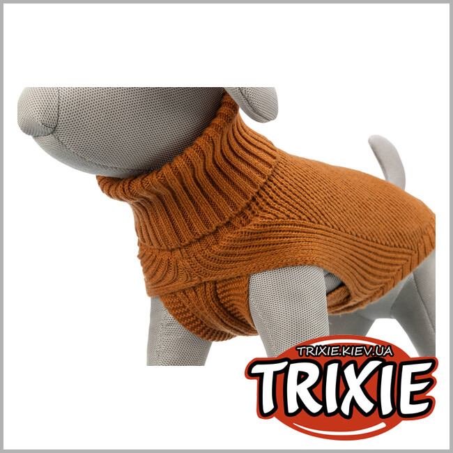 ТРИКСИ Украина - Пуловер для собак Trixie 680157 CityStyle "Berlin", М: 50см, ржавчина
