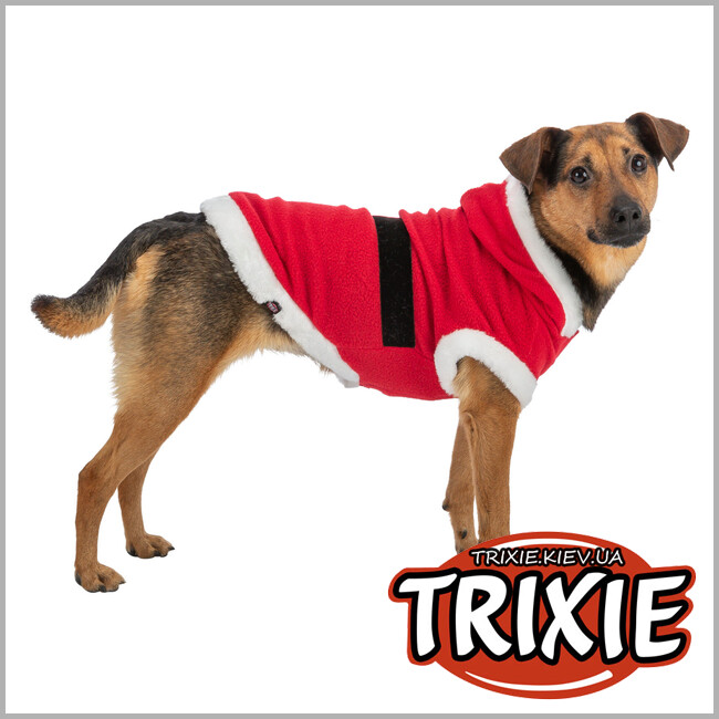 ТРИКСИ Украина - Рождественский костюм Trixie 925103 "Santa", XS: 30 см, красный