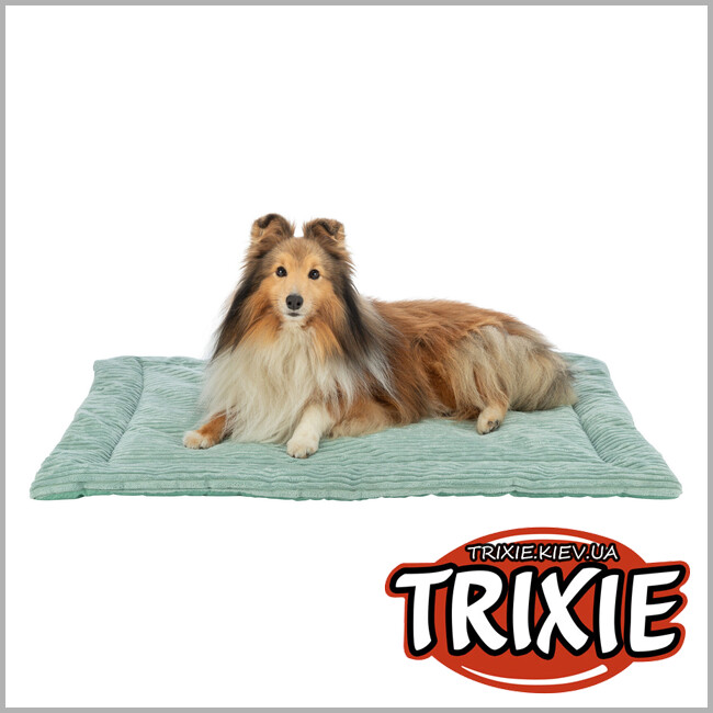 ТРИКСИ Украина - Лежак-коврик для животных Trixie "Jonna" (вельветовый плюш), 70х50см, шалфей