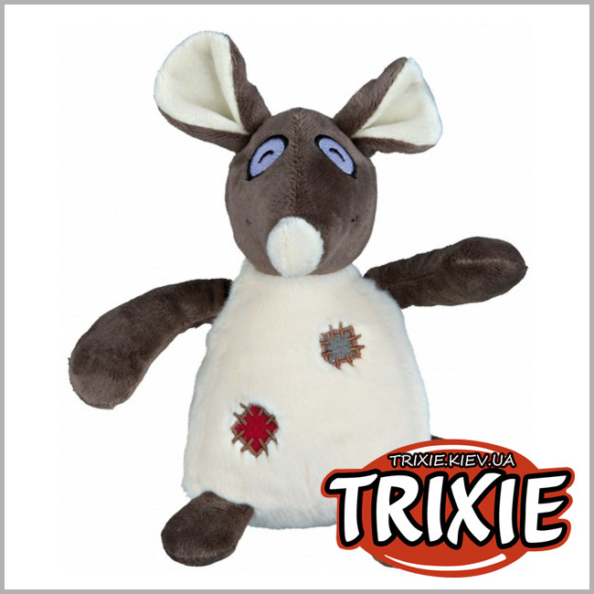 ТРИКСИ Украина - Игрушка для собак TRIXIE - Крыса с заплатками