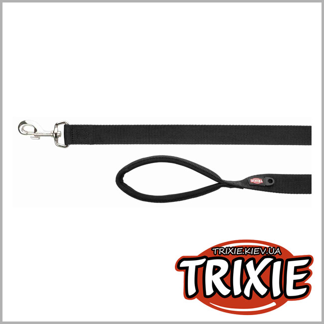 ТРІКСІ Україна - Повідець Premium-TRIXIE (L-XXL: 1.00м/30мм, чорний)