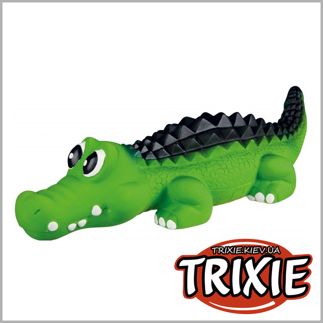 ТРИКСИ Украина - Игрушка со звуком для собак TRIXIE  Крокодил (латекс со звуком 33 см)