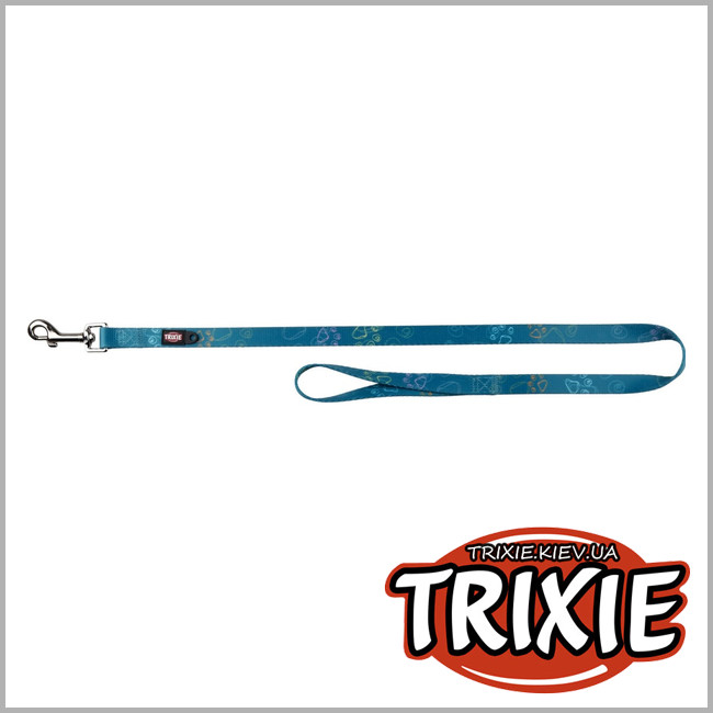 ТРИКСИ Украина - Поводок для собак TRIXIE Jimmy (Размер: 1м/20 мм, бирюзовый)