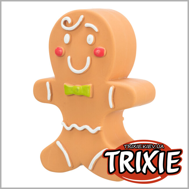 ТРИКСИ Украина - Игрушка " Рождественский Пряник" Trixie 92535 для собак латекс 11см