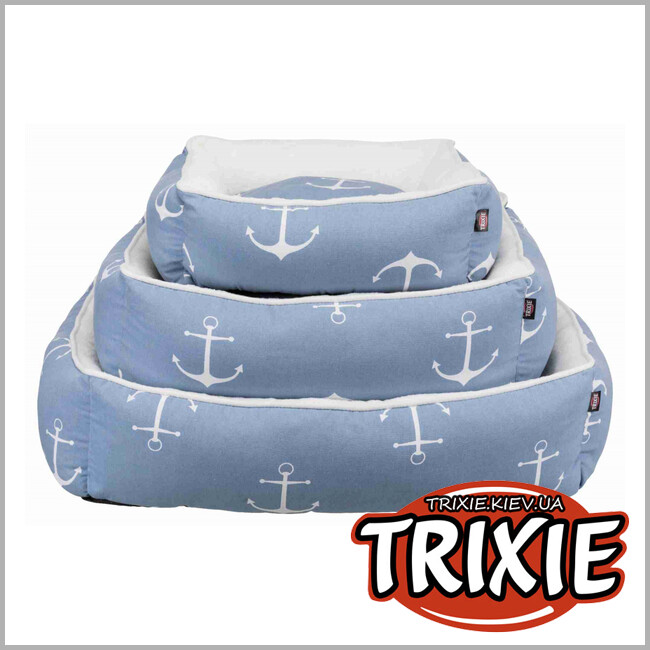 ТРИКСИ Украина - Мягкое место Anchor - TRIXIE (80 х 65см, синий/белый)