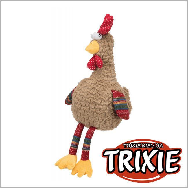 ТРИКСИ Украина - Петух  Trixie Rooster Plush Toy for Dogs (плюш 60 см)