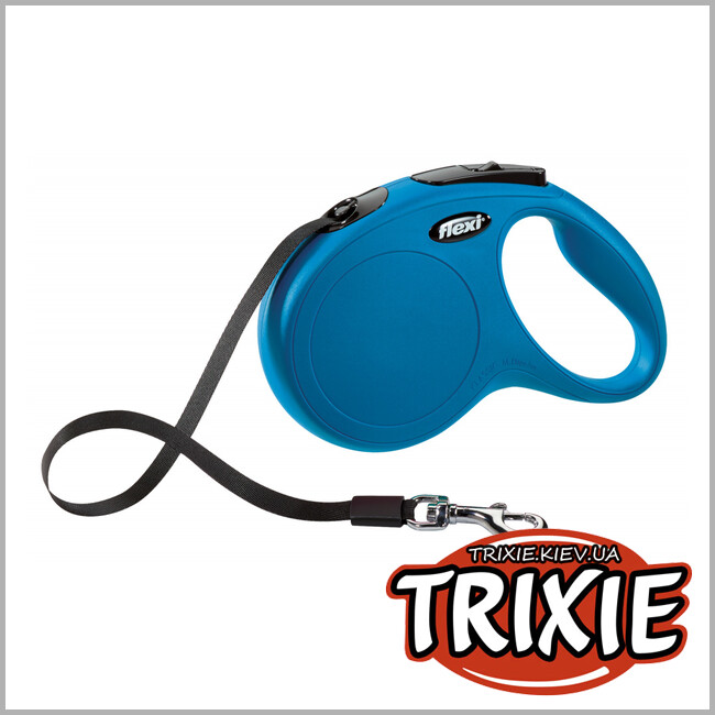 ТРИКСИ Украина - flexi TRIXIE - New CLASSIC (XS-M 5м. до 25кг. синий)