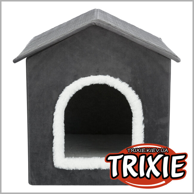 ТРИКСИ Украина - Домик Trixie 37911 Ливия 38 х 41 х 44 см темно-серый-белый