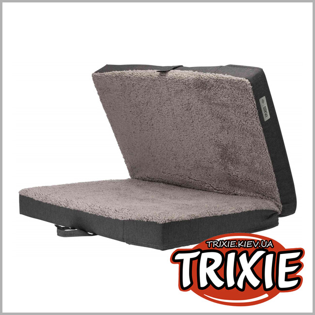 ТРИКСИ Украина - Ортопедическая раскладывающаяся подушка TRIXIE (120 × 85 см. Цвет: темно-серый/светло-серый)