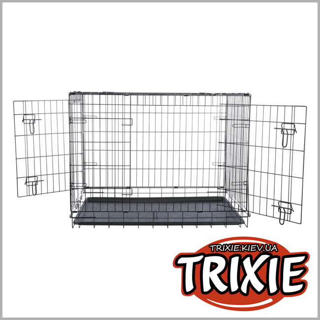 ТРИКСИ Украина - Клетка/будка Trixie 39303 для собак в квартиру, M-L: 93х69х62см, черный