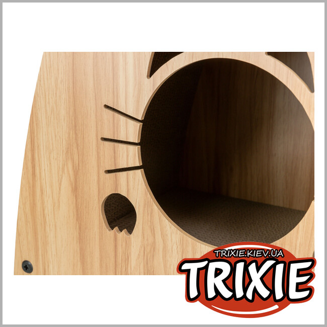 ТРІКСІ Україна - Будиночок-драпак Trixie 48025 (МДФ), 48х48х28см, світло-коричневий
