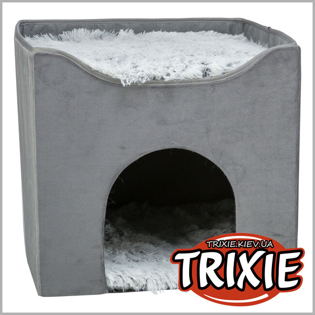 ТРИКСИ Украина - Лежак-пещера Trixie 375010 "Harvey", 38х38х38см, серый/бело-черный