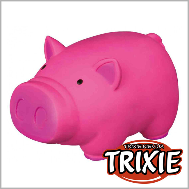 ТРИКСИ Украина - Поросенок  со звуком игрушка для собак TRIXIE  (со звуком латекс 11см)